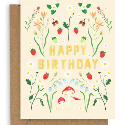 Adelfi - Flora Fauna Birthday Card