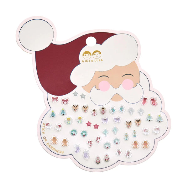 Mimi & Lula Santa Stick on Earrings Stickers