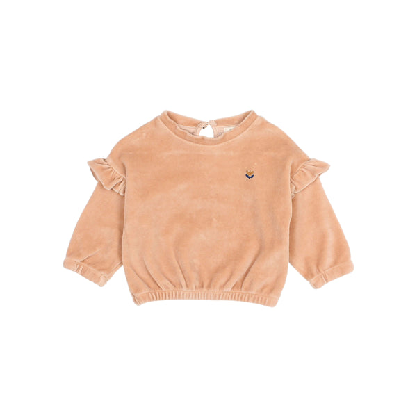 Buho Baby Velvet Sweatshirt ~ Rose