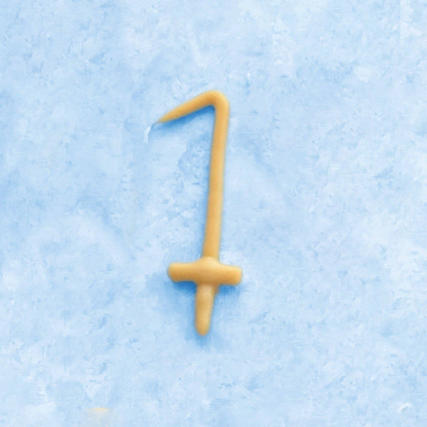 Camp Hollow - Handmade Number Birthday Beeswax Candles: 1