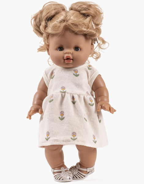 Minikane x Emile et Ida ~ Faustine SL Dress Terry Douces Fleurs