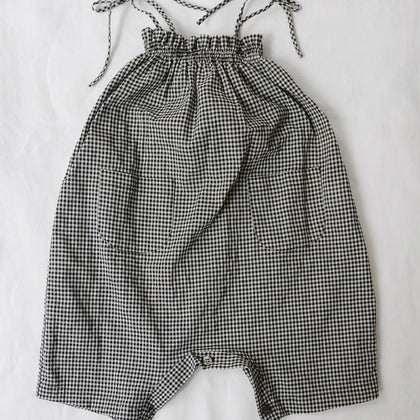 Makie Overall Cleo – Black Gingham Check