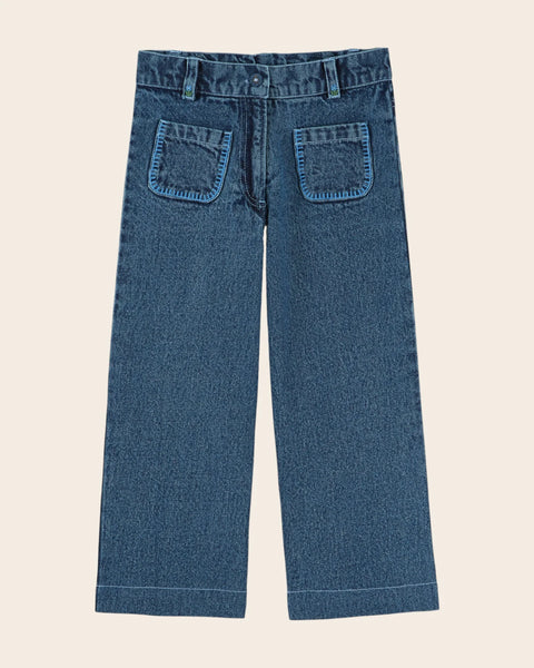 Emile at Ida Emb Pocket Trousers ~ Denim