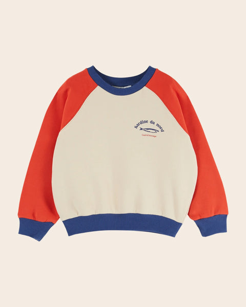 Emile at Ida Sardine du Nord Sweatshirt ~ Tricolore