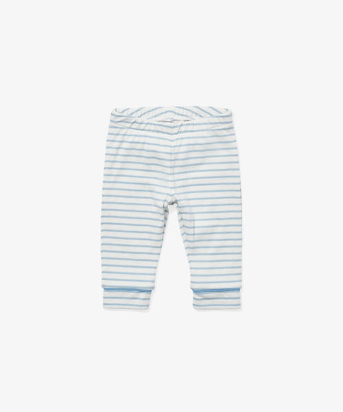 Oso & Me Andy Baby Legging, Dusty Blue Mini Stripe