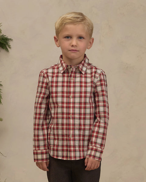 Noralee Harrison Button Down ~ Holiday Tartan