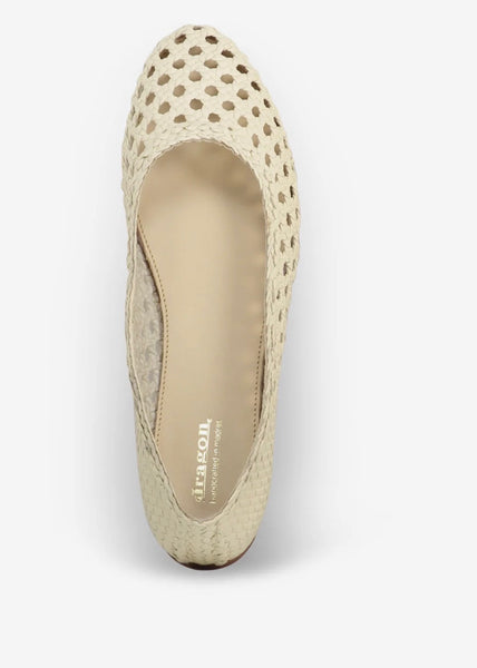 Dragon Diffusion Flower Ballerinas Off White
