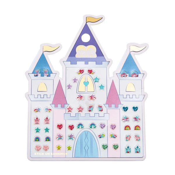 Mimi & Lula Rainbow Castle Stick on Earrings Stickers