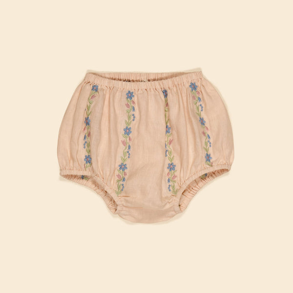 Apolina Baby Lula Embroidered Bloomer - Blush