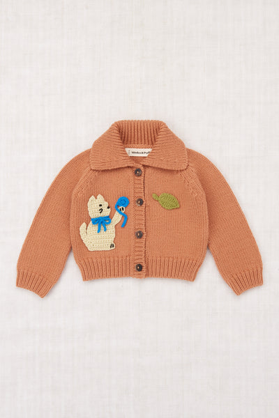 Misha & Puff Baby Meadow Motley Cardigan ~ Palomino