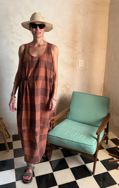 Two New York Plaid Beach Dress