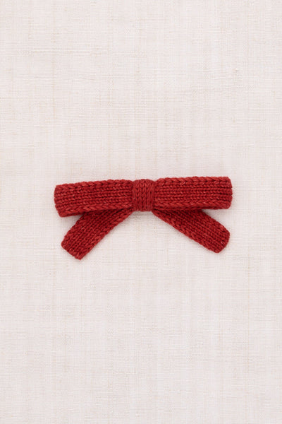 Misha & Puff Jumbo Goldie Bow ~ Garnet