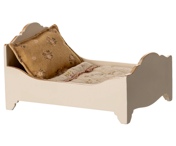 Maileg Wooden Bed for Mouse ~ Off White