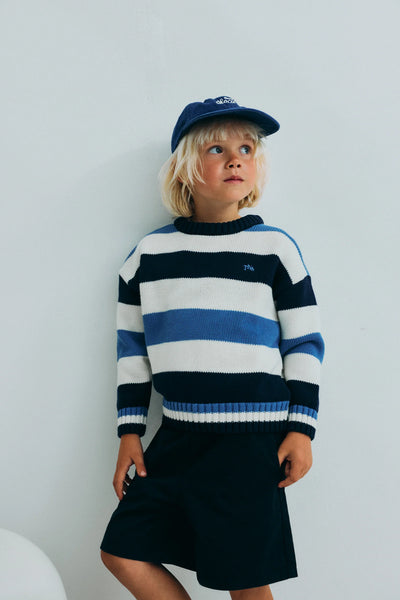 New Society Celosia Jumper ~ Summer Midnight Stripes