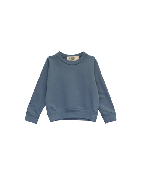 Go Gently Organic Crewneck ~ French Blue