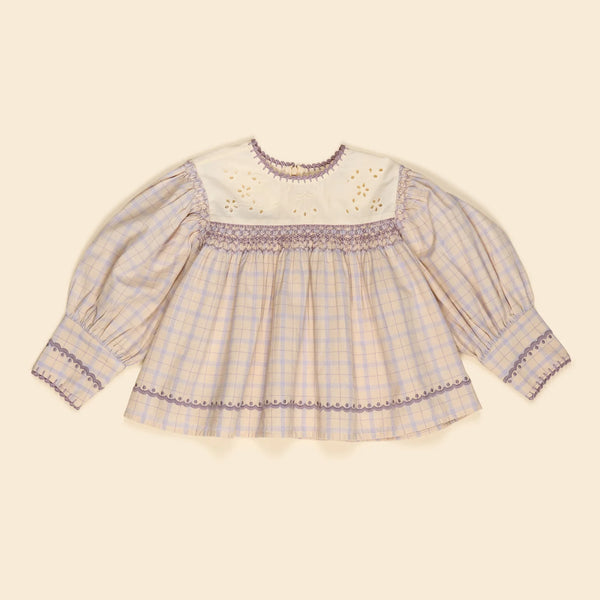 Apolina Dora LS Blouse - Camp Check