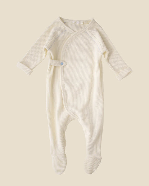 Ferne Baby Waffle Footed Hadaji ~ Ecru