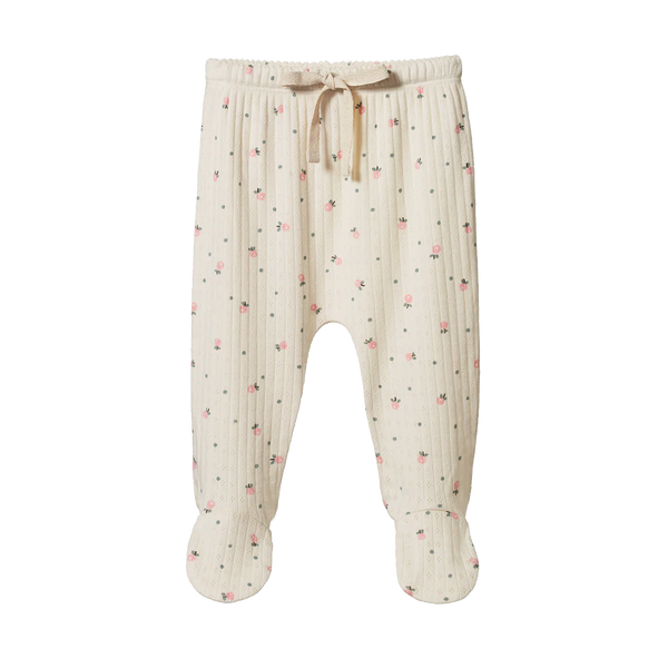 Nature Baby Pointelle Footed Pant