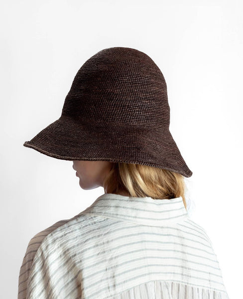 Janessa Leone Teagan Hat ~ Chocolate