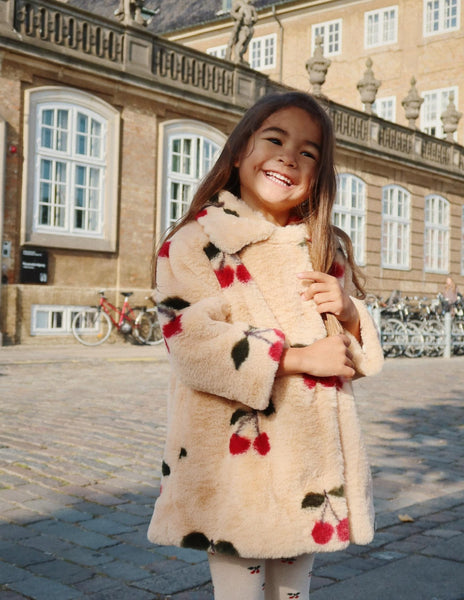 Konges Sloejd Fuzzy Coat ~ Cerise