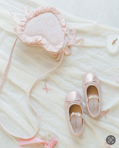 Noralee Ballet Flats ~ Bubblegum Shimmer