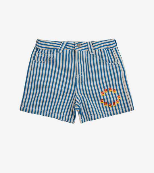 Bobo Choses Stripe Circle Short ~ Light Blue