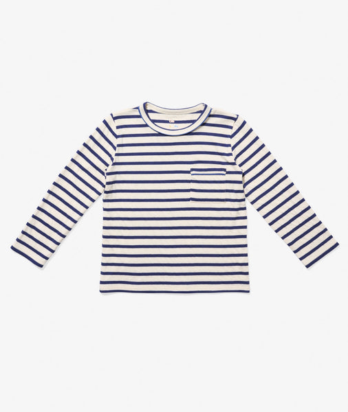 Oso & Me Edward Tee ~ Navy Stripe