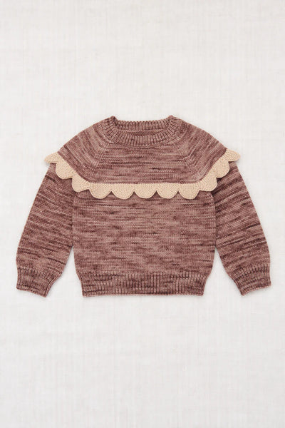 Misha & Puff Scallop Yoke Sweater ~ Affogato
