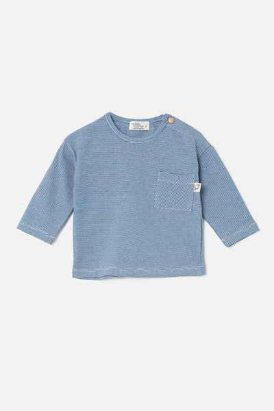 Little Cozmo Navy Baby Striped T-Shirt