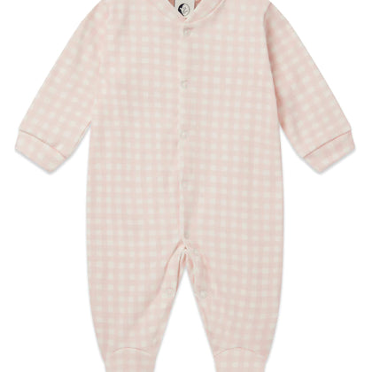 Sleepy Doe Baby Sleepsuit ~ Pink Gingham