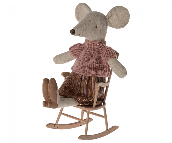 Maileg Rocking Chair ~ Mouse - Dark Powder