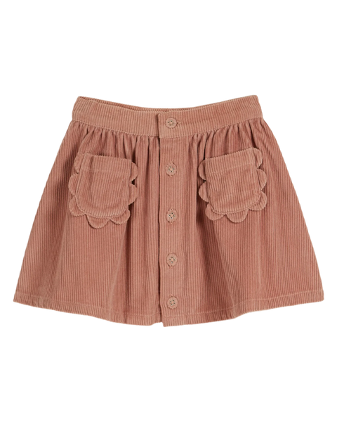 Emile at Ida Corduroy Pocket Skirt ~ Powder