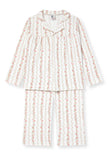 Sleepy Doe Girls Blouse & Wide Trouser Set ~ Floral Stripe