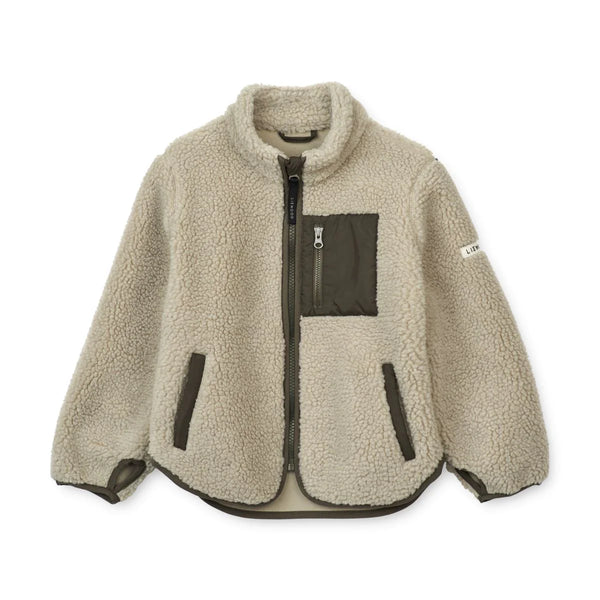 Liewood Fleece Nolan Pile Jacket ~ Mist