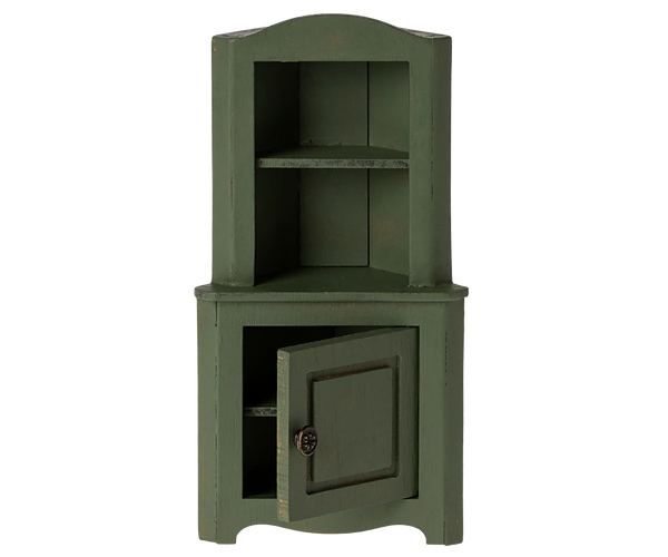 Maileg Miniature Corner Cabinet ~ Green