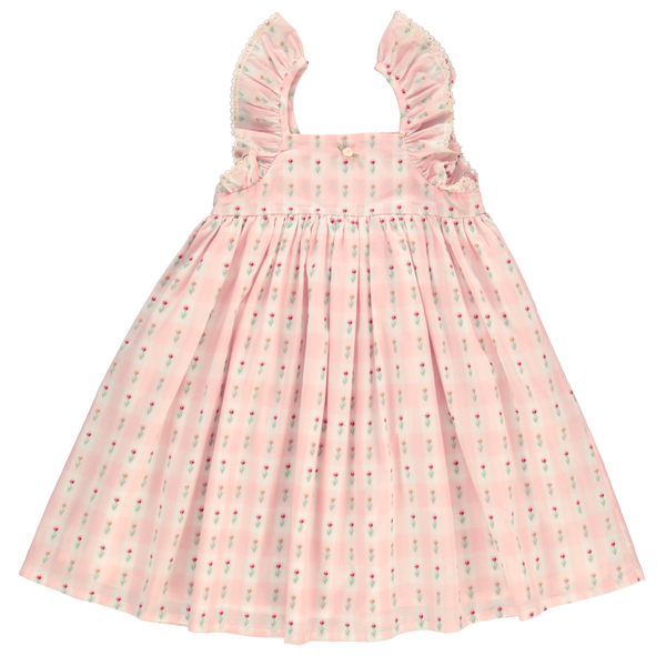 Bebe Organic Bella Dress ~ Tulip Checks
