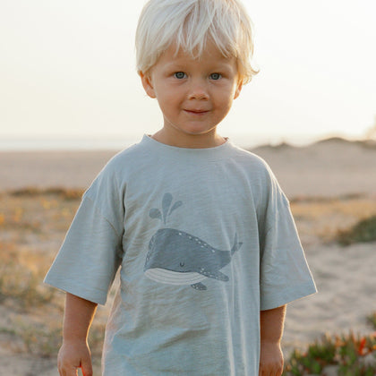 Rylee & Cru Relaxed Tee ~ Whales