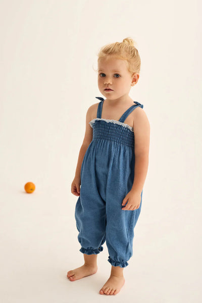 Cozmo Organic Dora Overalls - Chambray