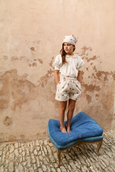 Bonjour Diary Shorts ~ Garden Flower Print