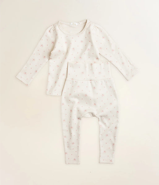 Ferne Baby Organic Pouf Set ~ Pink Calico