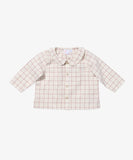 Oso & Me Baby Jefferson Shirt ~ Pomegranate Plaid