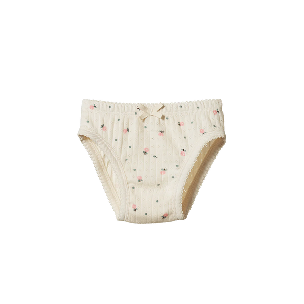 Nature Baby Organic Pointelle Knickers ~ Posey