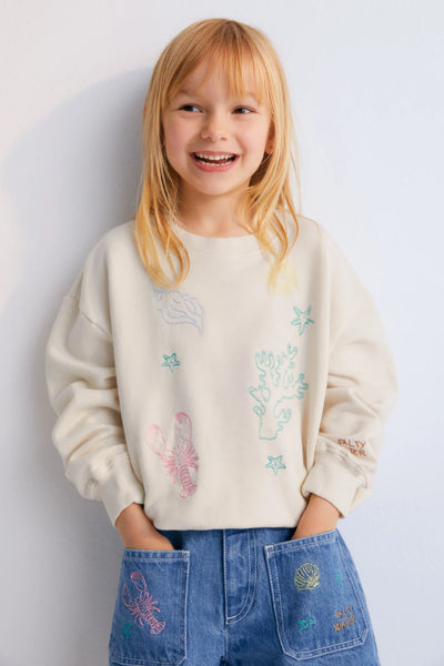 New Society Kostas Sweatshirt ~ Macadamia