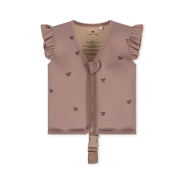 Konges Neoprene Float Frill Vest ~ Cherry
