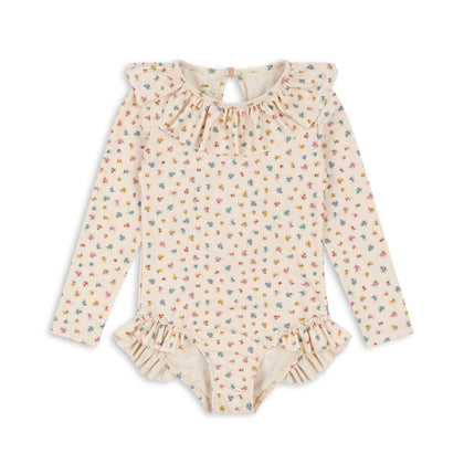 Konges Manuca LS Frill Swimsuit Grs ~ Bloomie Sprinkle