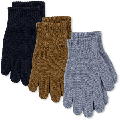 Konges Sloejd Filla Gloves ~ Shitake, Storm, Navy
