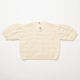 Nellie Quats Scrabble Knitted Top ~ Milk Organic Cotton Knit