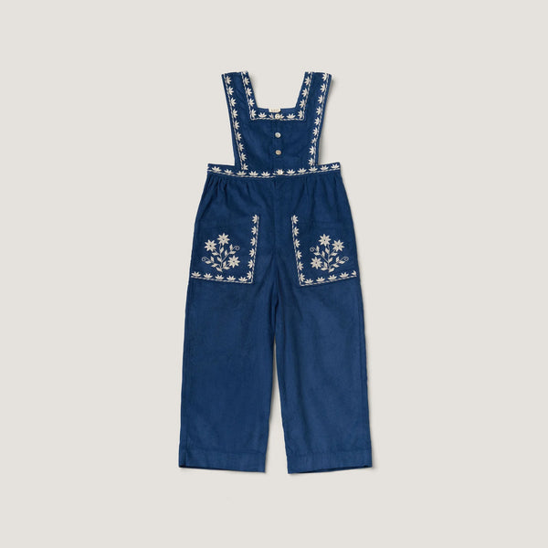 Lali Clara Romper ~ Bijou Blue Corduroy