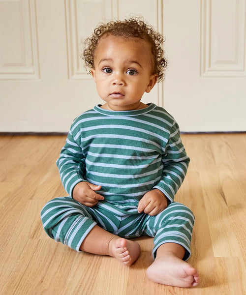 Oso & Me Andy Baby Leggings - Forest Stripe