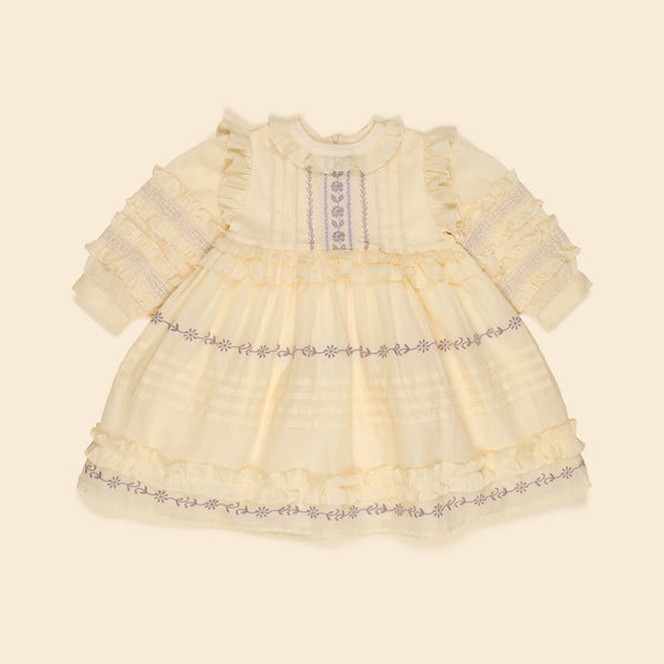 Apolina Marella Soft Organdie Dress - Cream